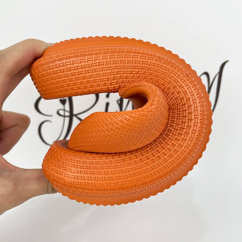 Thick Beach Thongs Bindii Proof Flip Flops 4.5cm Chunky Cloud-Soft