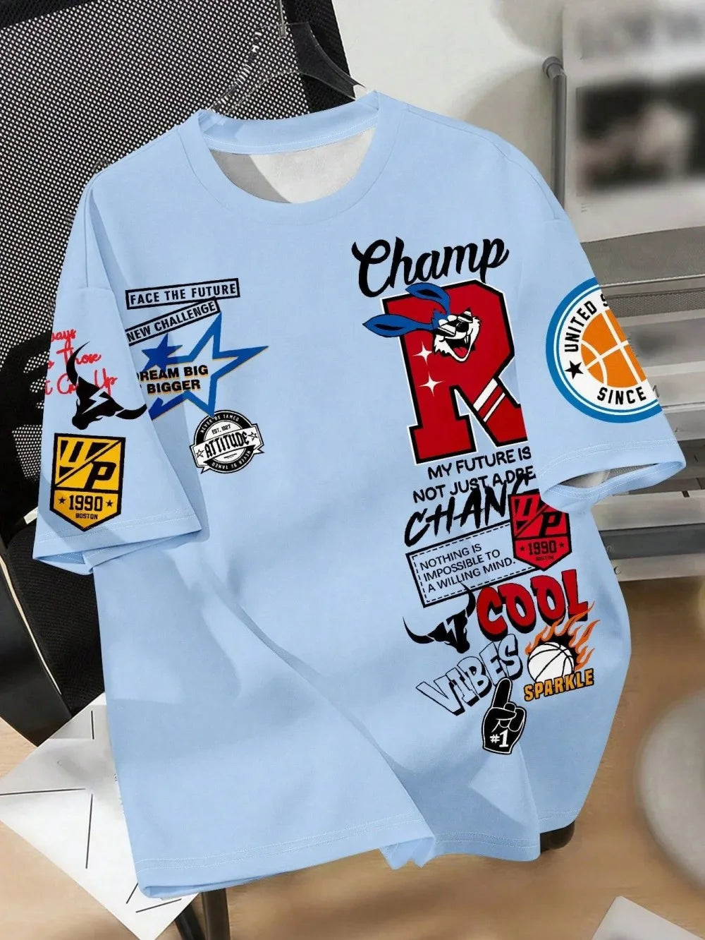 Dream Big Champion Creative Sports Streetwear T-shirt