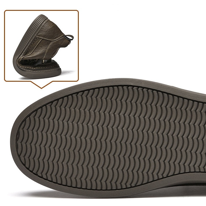 Elevator Platform 6cm Height Boosting Genuine Leather Heightening Tall Shoes