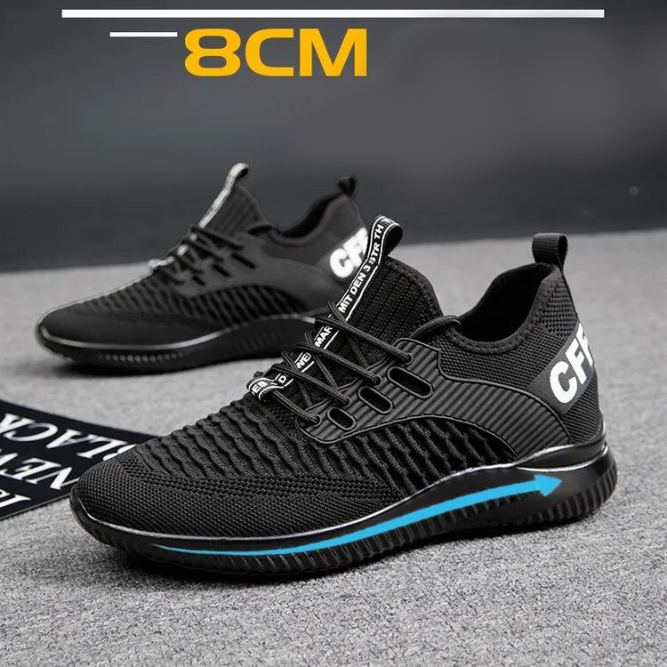 Elevator AirMesh Sport Tall Sneakers New Fashion Height-Increasing Shoes - Instantly Boost Height 8cm