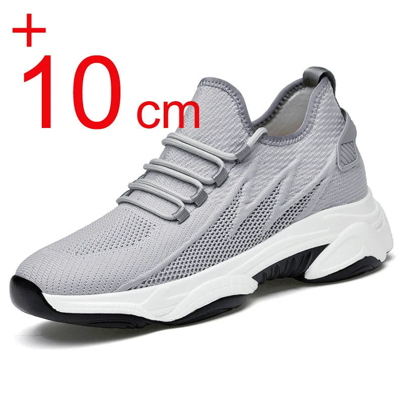 Elevator Platform Sneakers AirMesh 6cm-10cm Height Boosting Shoes Make Taller