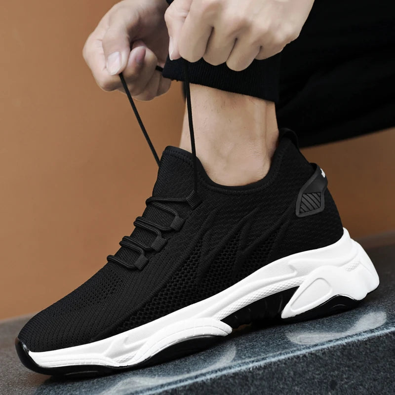 Elevator Platform Sneakers AirMesh 6cm-10cm Height Boosting Shoes Make Taller