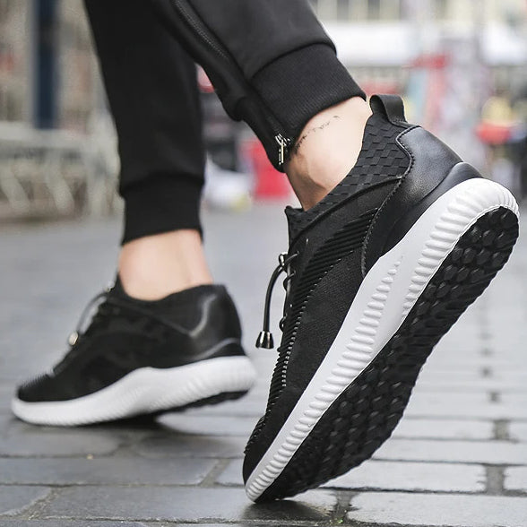 Elevator Platform Shoes Air Mesh Sneakers Instantly Boost Height 8cm