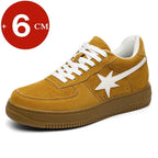 6cm Elevator Shoes Leather Height Increase Platform