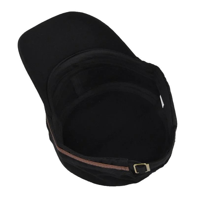 Embroidered Flat Cap Vintage Military Cadet Design – Unisex Adjustable