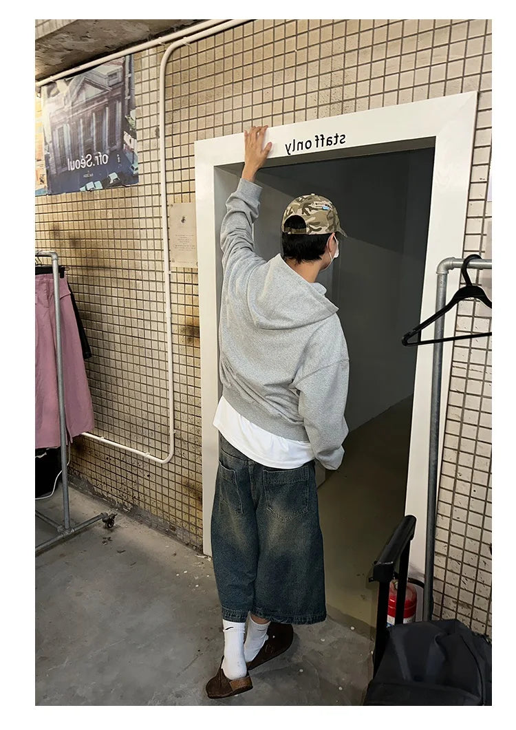 Extra Long Retro Ultra Baggy Denim Shorts Jorts Loose Wide Leg