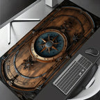 Large Vintage Steampunk Compass Mouse Pad