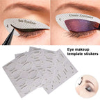 Cat Eye Template Eyebrow Makeup Stencils Eyeliner Stickers Guides