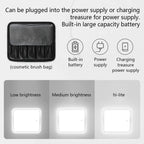 Deluxe Travel Makeup Bag Portable Cosmetics Beauty Case with LED Mirror