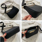 Felt Shoulder Handbag Women's Crescent Saddle Bag