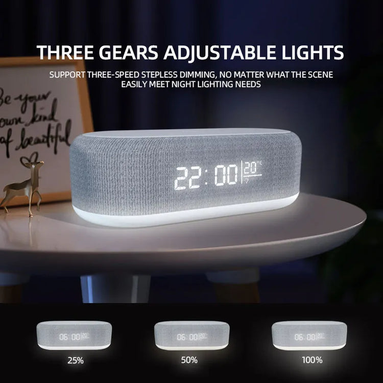 4-in-1 Wireless Phone Charger And Alarm Clock LED Temperature 15W Charging Dock-Keep Melbourne Marvellous Official Store