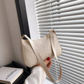 Felt Shoulder Handbag Women's Crescent Saddle Bag