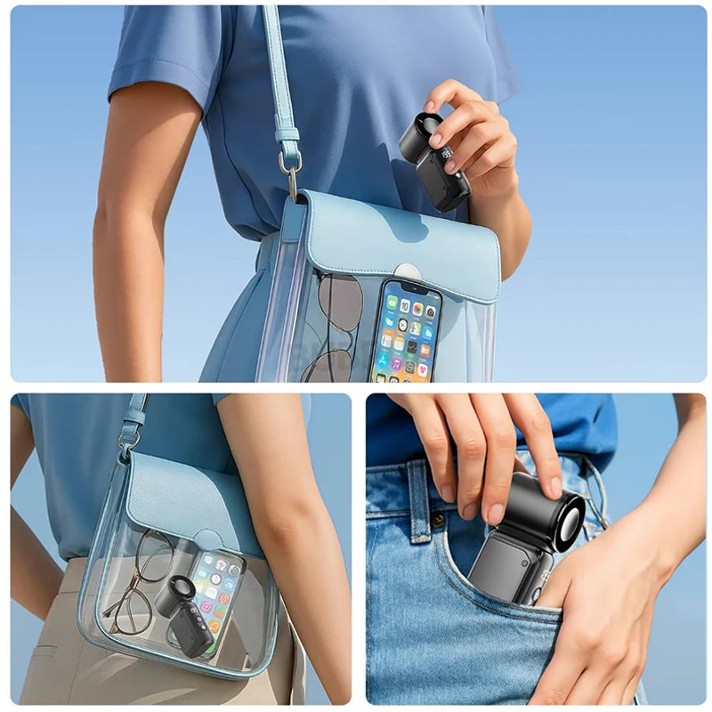 Mini Handheld Fan Portable With USB Charging