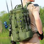 Fishing Backpack With Rod Holders & Tackle Carry Bag
