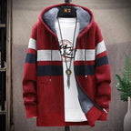 Fleece Zipper Jacket Windbreaker Hoodie Men's
