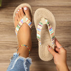 Flip Flops Resort Wear Tropical Beach Thongs Flats Women's