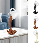 Coffee Cup 3D Floating Spilling Frozen In The Air Cafe Decor Gift