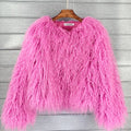 Fluffy Feathers Party Jacket Shaggy Carnival Cabaret Showgirls Fancy Dress Top Faux Fur