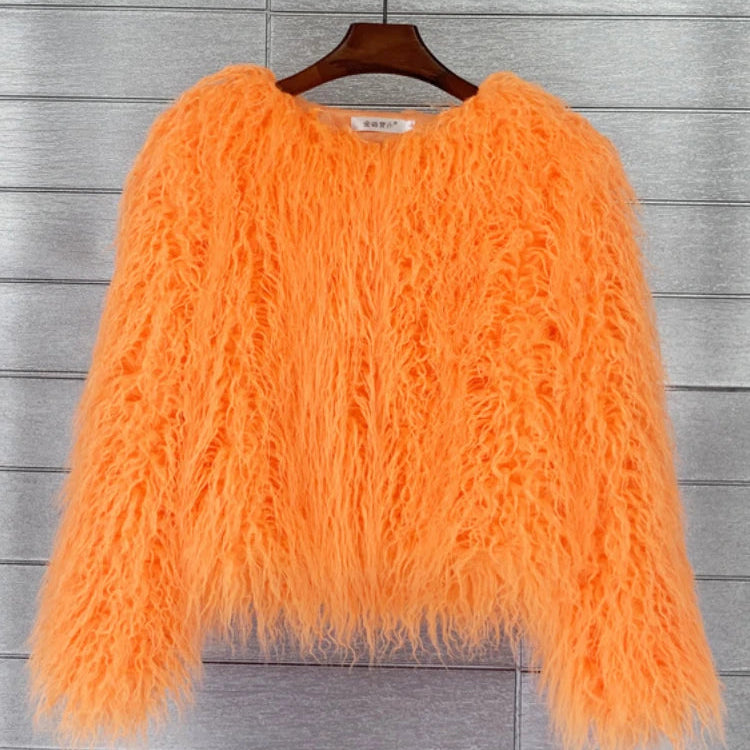 Fluffy Feathers Party Jacket Shaggy Carnival Cabaret Showgirls Fancy Dress Top Faux Fur