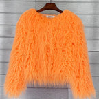 Fluffy Feathers Party Jacket Shaggy Carnival Cabaret Showgirls Fancy Dress Top Faux Fur