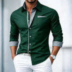 Men's Long Sleeve Shirt Smart Casual Date Night Outfit