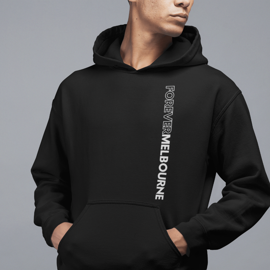 Forever Melbourne - Comfort Hoodie Vertical Design Unisex