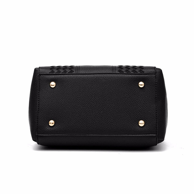 French-Style Tote Handbag With Shoulder Strap and Signature Pom-Pom-Keep Melbourne Marvellous Official Store
