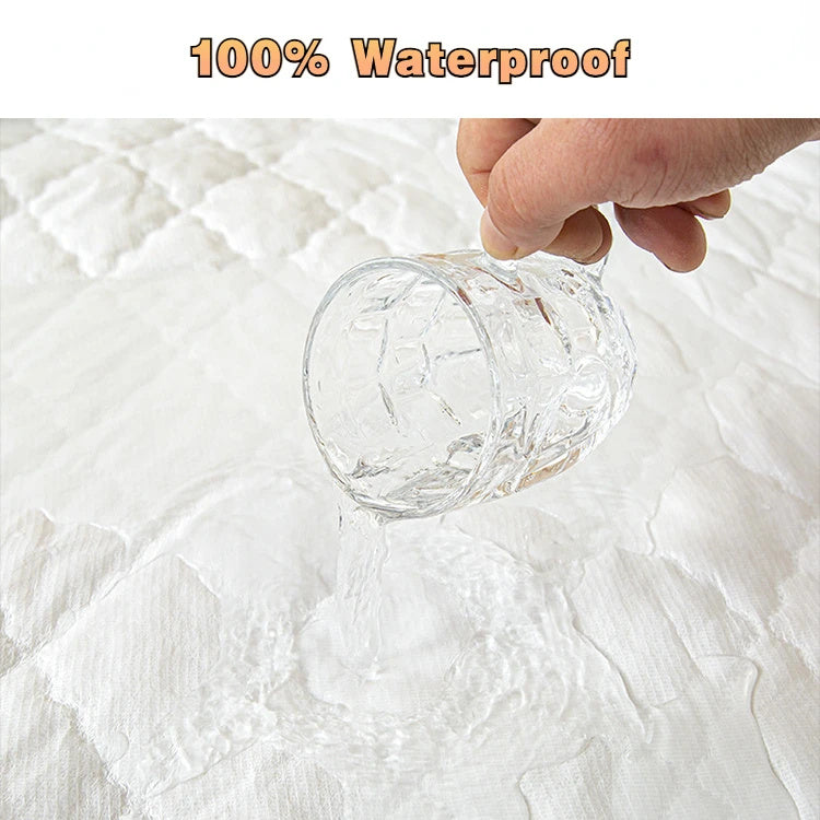 Waterproof Mattress Cover Bed Protector Fitted Sheet Single/Double Multi Sizes