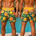 Funny Butt Prank Board Shorts 3D Print Two Piece Optical Illusion Swimmers