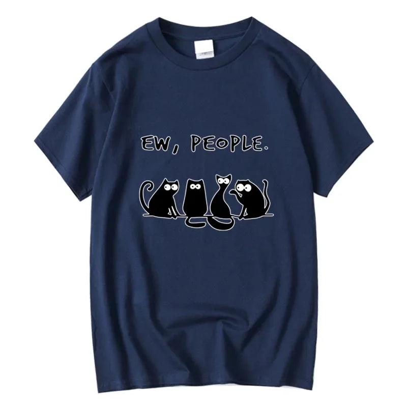 Funny Cats Ew People T-Shirt