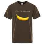 Funny Dolce and Banana T-shirt Summer Fashion Top