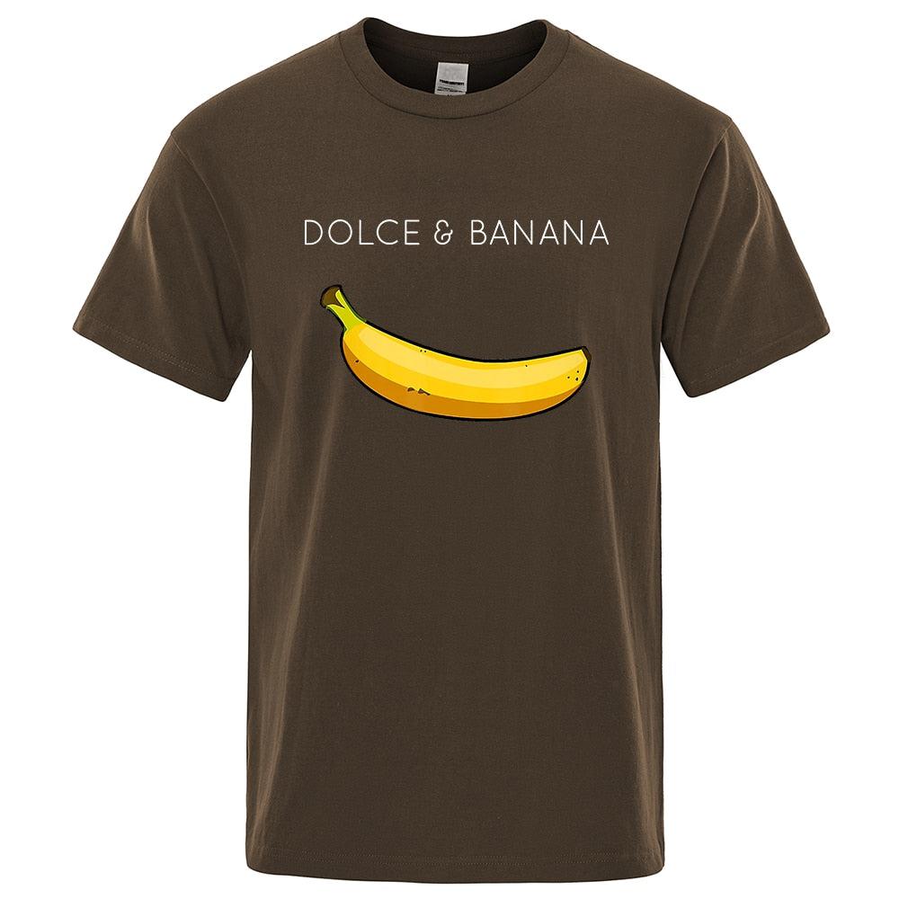 Funny Dolce and Banana T-shirt Summer Fashion Top