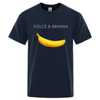 Funny Dolce and Banana T-shirt Summer Fashion Top