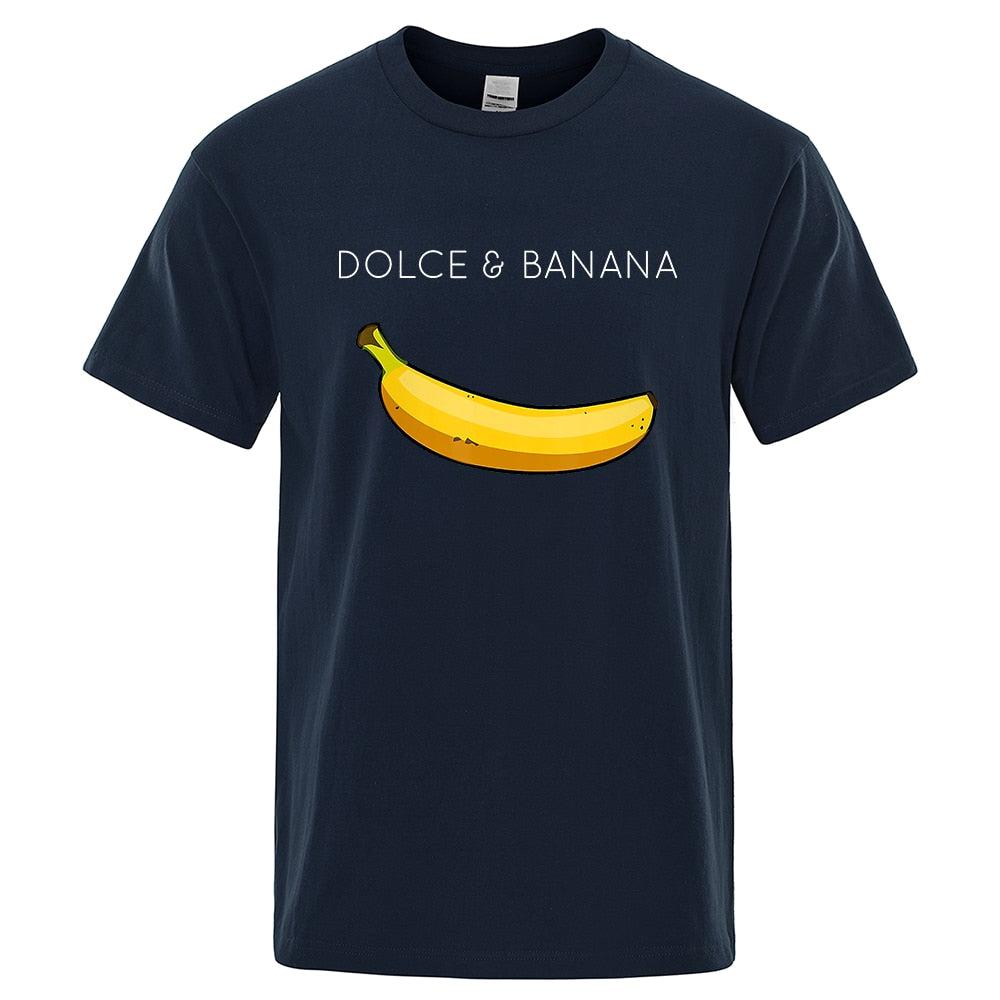 Funny Dolce and Banana T-shirt Summer Fashion Top