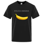 Funny Dolce and Banana T-shirt Summer Fashion Top