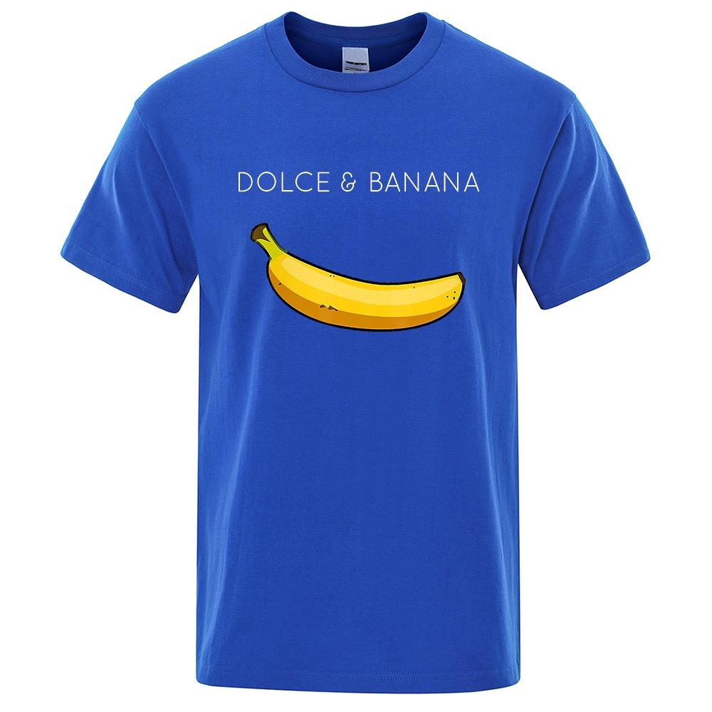 Funny Dolce and Banana T-shirt Summer Fashion Top