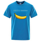 Funny Dolce and Banana T-shirt Summer Fashion Top