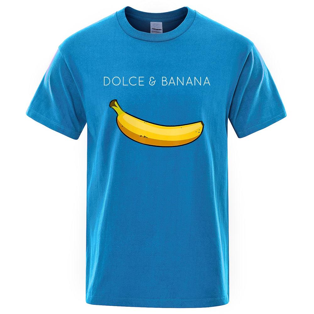 Funny Dolce and Banana T-shirt Summer Fashion Top