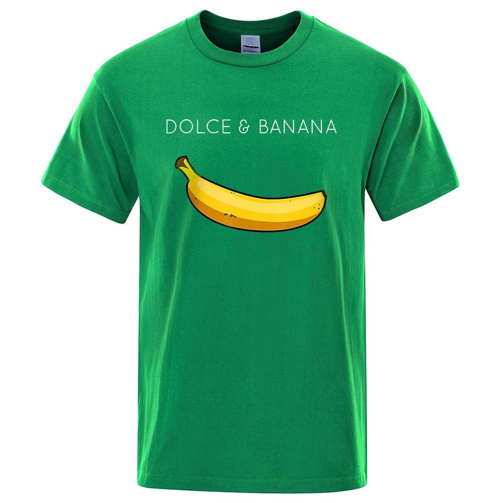 Funny Dolce and Banana T-shirt Summer Fashion Top