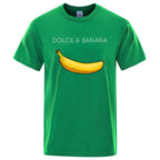 Funny Dolce and Banana T-shirt Summer Fashion Top