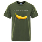 Funny Dolce and Banana T-shirt Summer Fashion Top