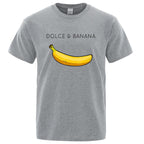 Funny Dolce and Banana T-shirt Summer Fashion Top