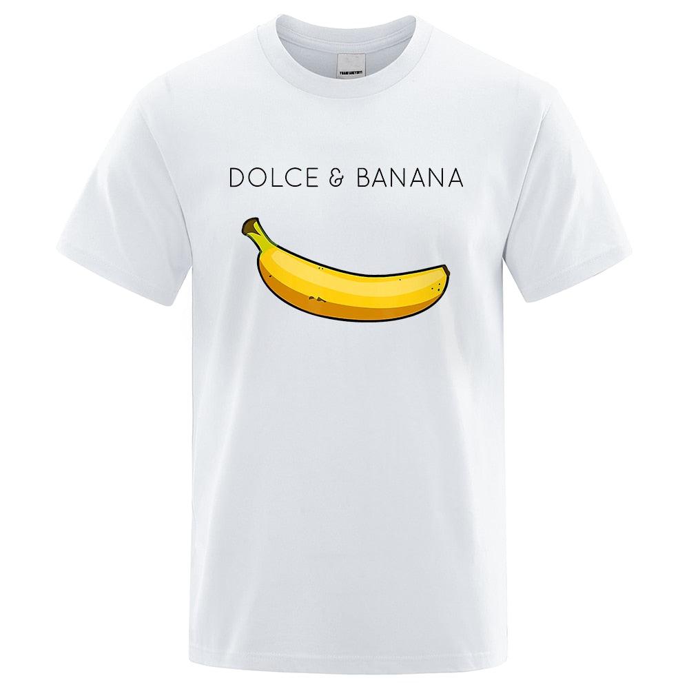 Funny Dolce and Banana T-shirt Summer Fashion Top