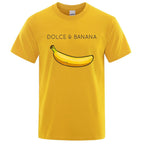Funny Dolce and Banana T-shirt Summer Fashion Top