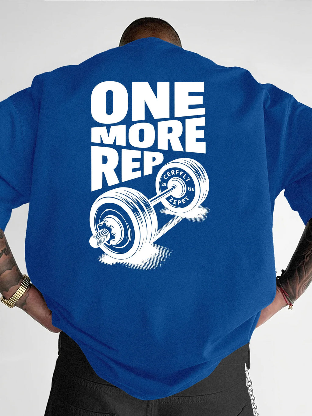 Funny Gym Workout ONE MORE REP Cotton T-shirt