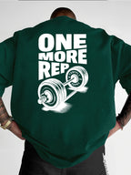 Funny Gym Workout ONE MORE REP Cotton T-shirt