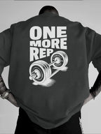 Funny Gym Workout ONE MORE REP Cotton T-shirt