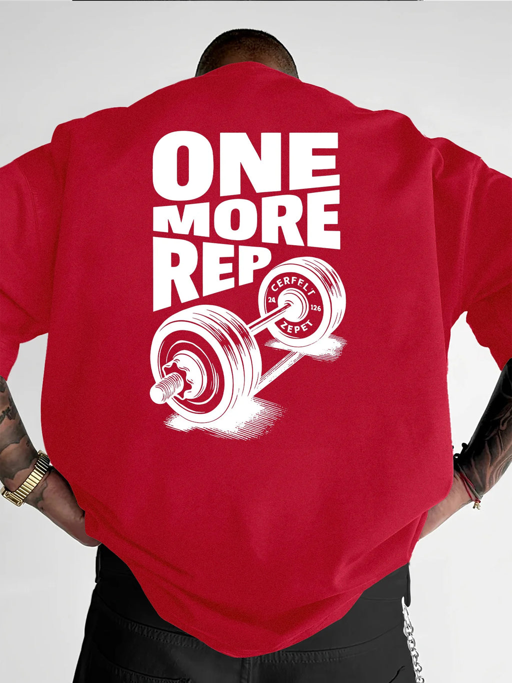 Funny Gym Workout ONE MORE REP Cotton T-shirt