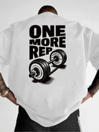 Funny Gym Workout ONE MORE REP Cotton T-shirt
