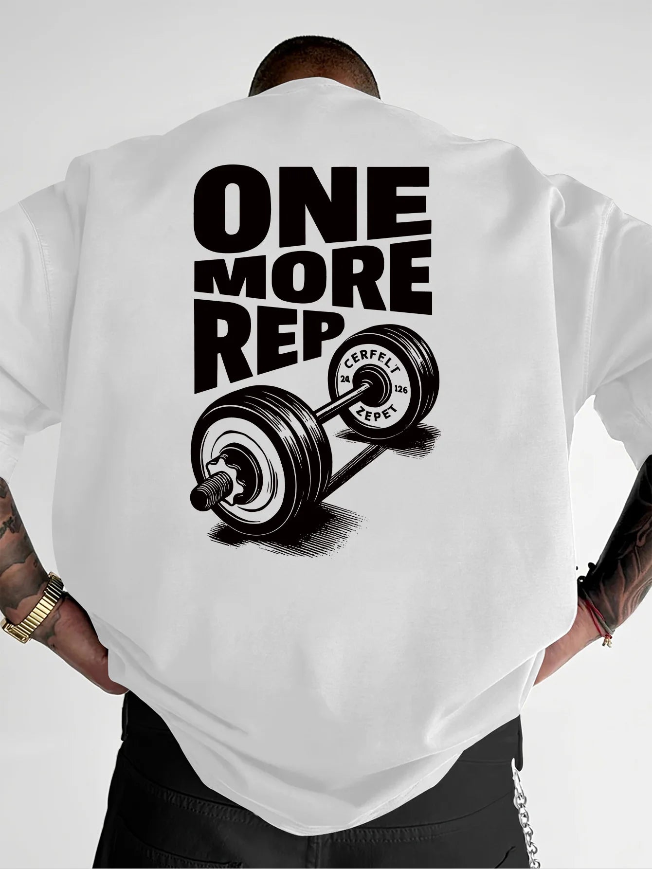 Funny Gym Workout ONE MORE REP Cotton T-shirt